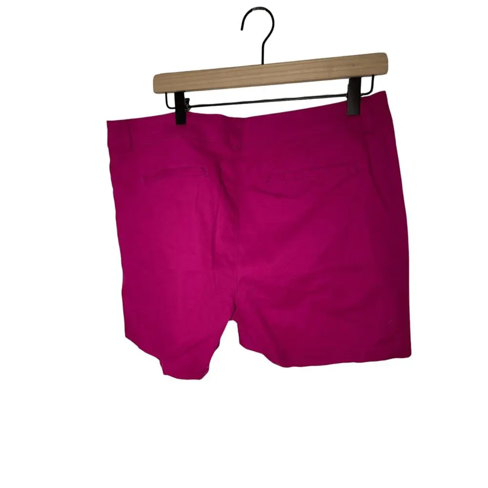 NWT A.N.A Twill Short Chino Fuschia Bold Color Pop Casual Preppy SZ 14 Shorts